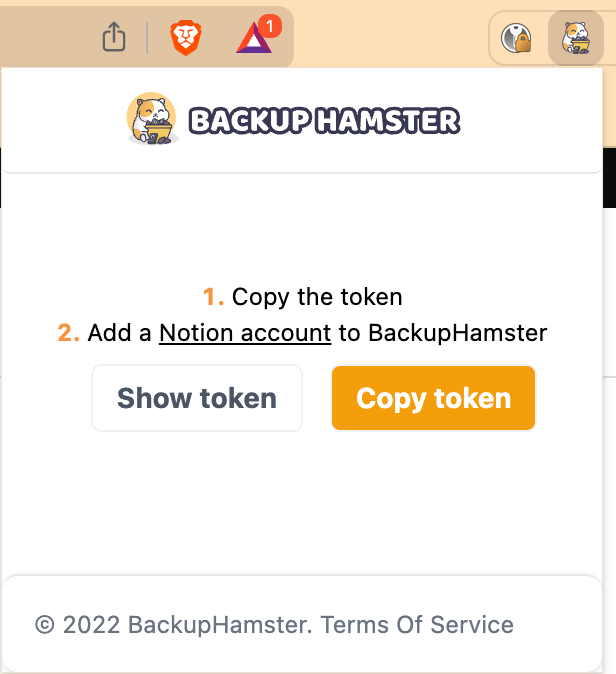 BackupHamster Browser Extension